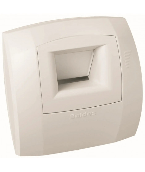 Bouche d'extraction hygroréglable Bahia Curve S pour bain B21 - débit de base de 5 à 45 m³/h - blanc - diamètre de 80 mm