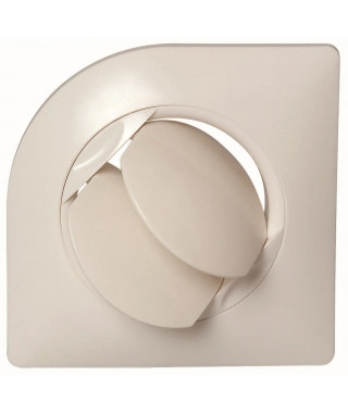 Grille de ventilation plastique fixe BIO Design - blanc - débit de 110 m³/h en soufflage ou reprise - diamètre de 125 mm