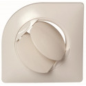Grille de ventilation plastique fixe BIO Design - blanc - débit de 110 m³/h en soufflage ou reprise - diamètre de 125 mm