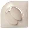 Grille de ventilation plastique fixe BIO Design - blanc - débit de 110 m³/h en soufflage ou reprise - diamètre de 125 mm