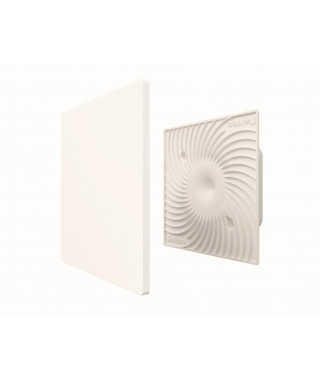 Kit grille de ventilation plastique fixe ColorLINE® - débit de 15 à 60 m³/h - blanc flocon - diamètre de 80 mm