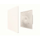 Kit grille de ventilation plastique fixe ColorLINE®- débit de 45 à 135 m³/h - blanc flocon - diamètre de 125 mm