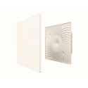 Kit grille de ventilation plastique fixe ColorLINE®- débit de 45 à 135 m³/h - blanc flocon - diamètre de 125 mm
