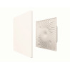 Kit grille de ventilation plastique fixe ColorLINE®- débit de 45 à 135 m³/h - blanc flocon - diamètre de 125 mm