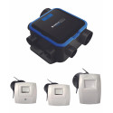 Kit VMC simple flux EasyHOME Hygroréglable COMPACT Classic livré avec 3 bouches Bahia Curve