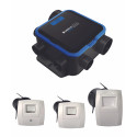 Kit VMC simple flux EasyHOME Hygroréglable COMPACT Premium Micro Watt livré avec 3 bouches Bahia Curve