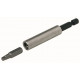 Kit contenant un porte embout magnétique carré + embout carré 3 mm pour vis TCB carrée