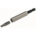 Kit contenant un porte embout magnétique carré + embout carré 3 mm pour vis TCB carrée