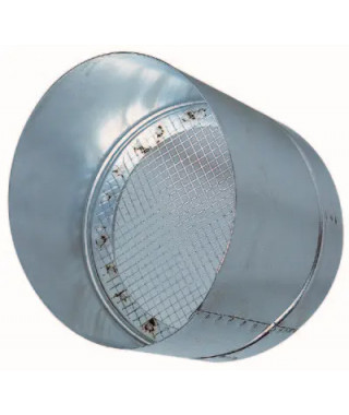 Visiere pare-pluie grillagée - diamètre 400 mm - Protection contre la pluie en refoulement horizontal