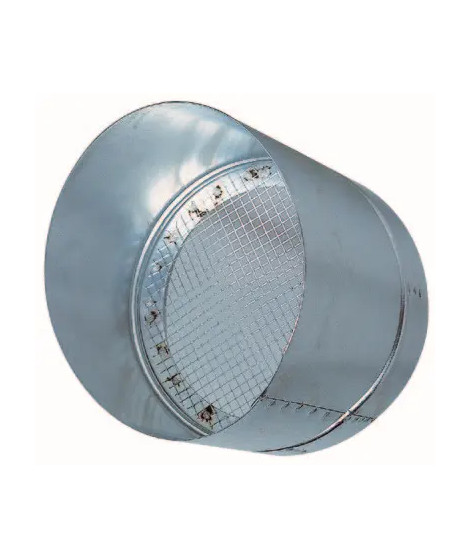 Visiere pare-pluie grillagée - diamètre 400 mm - Protection contre la pluie en refoulement horizontal