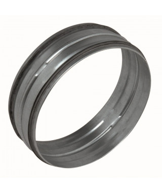Raccord mâle galvanisé à joint - Diamètre 125 mm - Permet le raccordement étanche entre 2 conduits