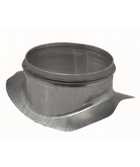 Piquage équerre circulaire galvanisé à joint - Diamètre 125/160 - Piquage à joint à 90° à fixer sur conduit circulaire