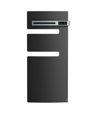 RADIATEUR SECHE-SERVIETTES CONNECTE SERENIS MAT GAUCHE 1500W ANTHRACITE