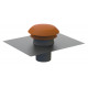 CHAPEAU TOITURE 160 ROUGE FORME RONDE