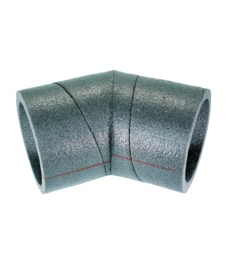 C 45 125 PE CR - COUDE A 45° EN PE ISOLE POUR