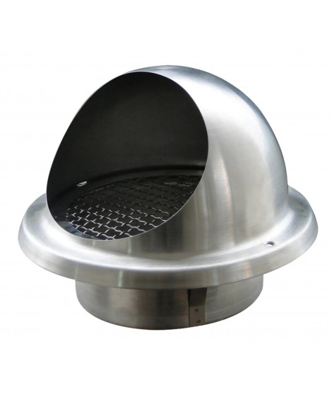 ME INOX 125 - REJET OU PRISE D'AIR MURALE DIAMETRE