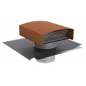 CHAPEAU TOITURE ROUGE D160 FORME RECTANGULAIRE
