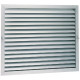 GPF 400X400 B - GRIL ALU BLANC POUR FILT.400X400