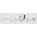 COUDE ADAPTATEUR VENTOUSE  60/100 A 80/125 - 90D