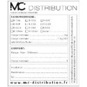 LOT DE 10 ETIQUETTES DE MARQUAGE CLIMATISATION