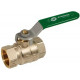 VANNE A SPHERE 1" FF PN 25 NF POIGNEE VERTE
