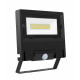 MICHELLE PROJ. EXT. IP65 IK08 NOIR 110 LED INTEG. 50W 4000K + DETECTEUR PIR