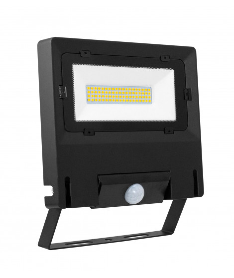 MICHELLE PROJ. EXT. IP65 IK08 NOIR 110 LED INTEG. 50W 4000K + DETECTEUR PIR