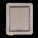 PRISE INOX EXTRA PLATE POUR MO NTAGE RAS LE MUR OU LE SOL