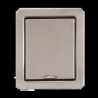 PRISE INOX EXTRA PLATE POUR MO NTAGE RAS LE MUR OU LE SOL