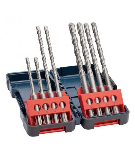 SDS PLUS-3 TOUGHBOX 8PCS D5/6/ 6/8/1