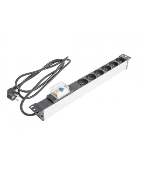 BLOC ALIM ALU 6 PRISES DD PROT