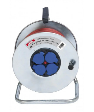 ENROULEUR ELECTRIQUE METALLIQU  E 4P 40M CABLE HO7