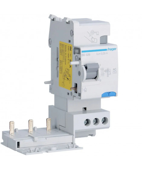 BLOC DIFFERENTIEL 3P 25A 30MA TYPE AC