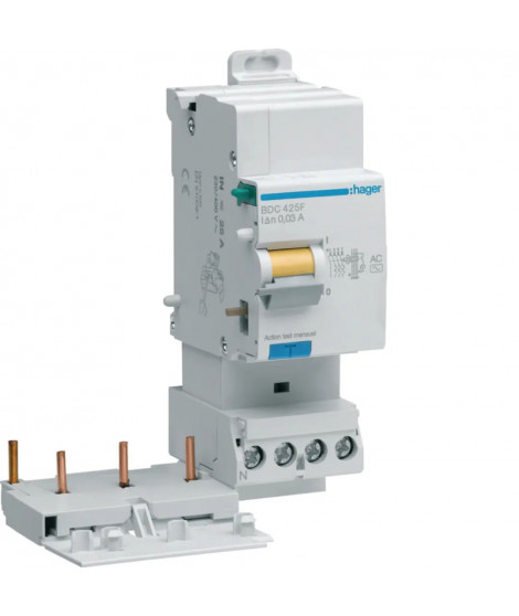BLOC DIFFERENTIEL 3P+N 25A 30M A TYPE AC