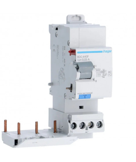 BLOC DIFFERENTIEL 3P+N 40A 30M A TYPE AC