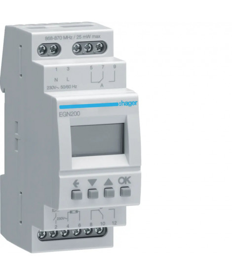 *INTERRUPTEUR HORAIRE ELECTRONI QUE 2 VOIES ANNU ASTRO CREPUSC