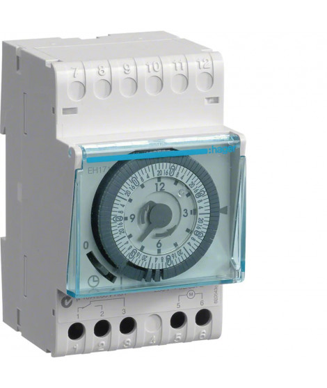 *INTERRUPTEUR HORAIRE ELECTROMECANIQUE 1 VOIE SUR 7 JOURS AVEC RESERVE