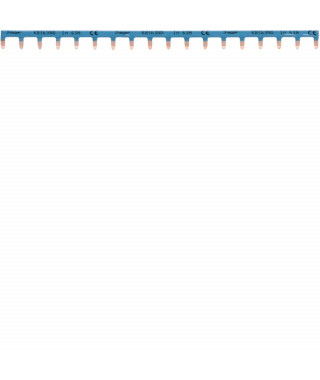 BARRE PONTAGE 1P 63A LANGUETTE 10MM2 BLEU 18M