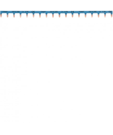BARRE PONTAGE 1P 63A LANGUETTE 10MM2 BLEU 18M