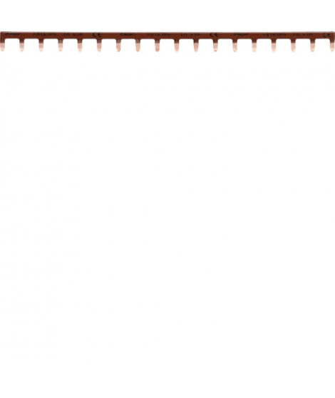 *BARRE PONTAGE 1P 63A LANGUETTE 10MM2 MARRON 18M