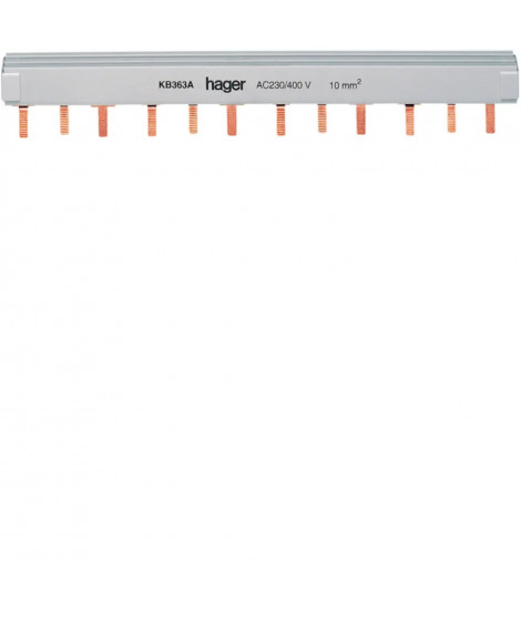 BARRE PONTAGE 3P 63A LANGUETTE 10MM2 12M