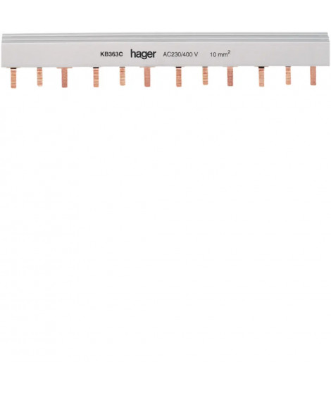 BARRE PONTAGE 3P 63A LANGUETTE 10MM2 24M
