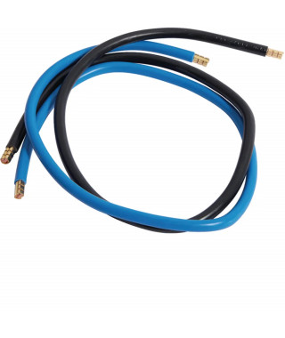 JEU 2 CONDUCTEURS 16 MM² BLEU + NOIR, LONGUEUR 650 MM