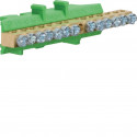 BORNE EN LAITON 7X10MM2 6X16MM 2 BASE MONTAGE VERT