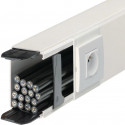 GOULOTTE LIFEA PVC H90MMXP40MM +2 ECLISSES+4 AGRAFES M7248 RAL 9016 PURE