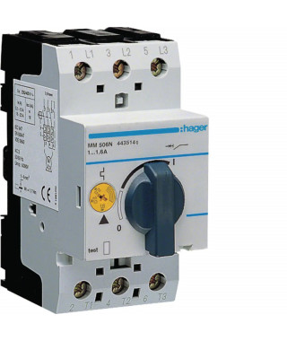 DISJ MOTEUR 1.0-1.6 P: 0.25-0. 55KW AC3 230-400V 2.5M IEC947