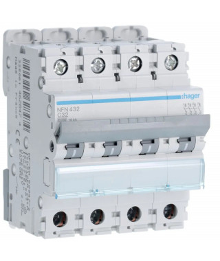 DISJONCTEUR 4P 6-10KA COURBE C 32A 4MODULES