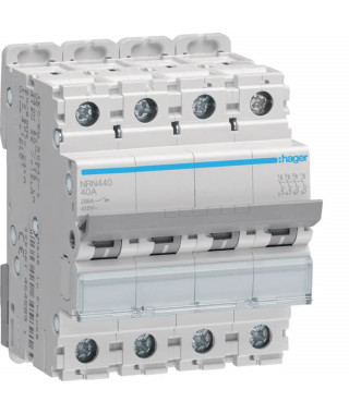 DISJONCTEUR 4P 20KA COURBE C 4 0A 4MODULES
