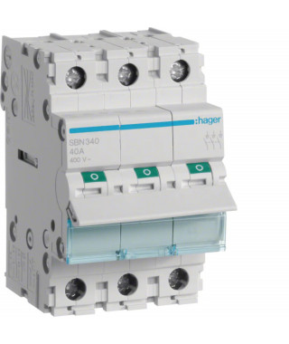 INTERRUPTEUR MODULAIRE 3 POLES 40A