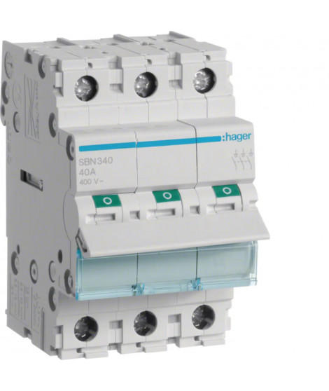 INTERRUPTEUR MODULAIRE 3 POLES 40A